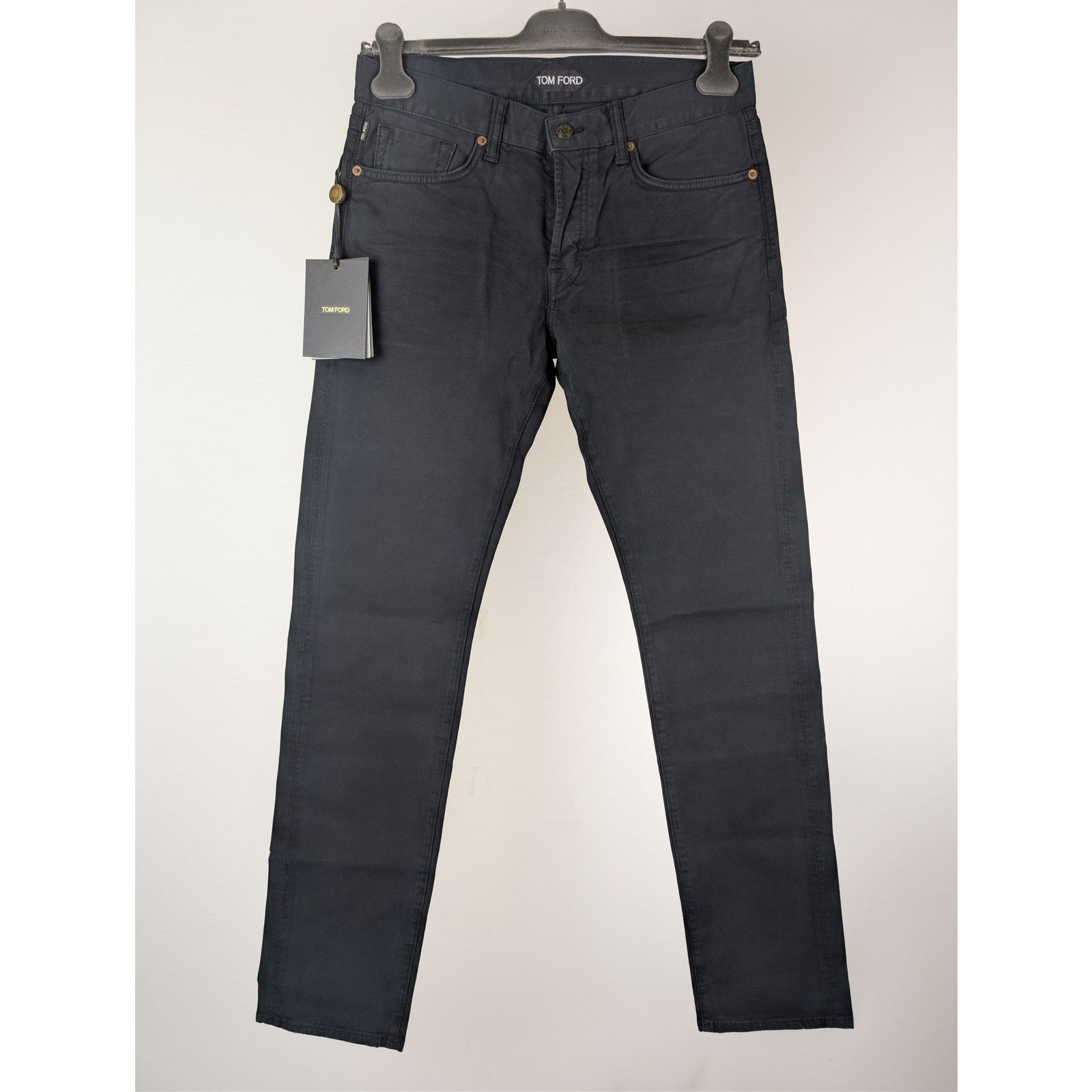 Tom Ford o1rshd1 Straight Fit Denim Jeans in Navy Blue Size US 30 / EU 46 - 9 Thumbnail