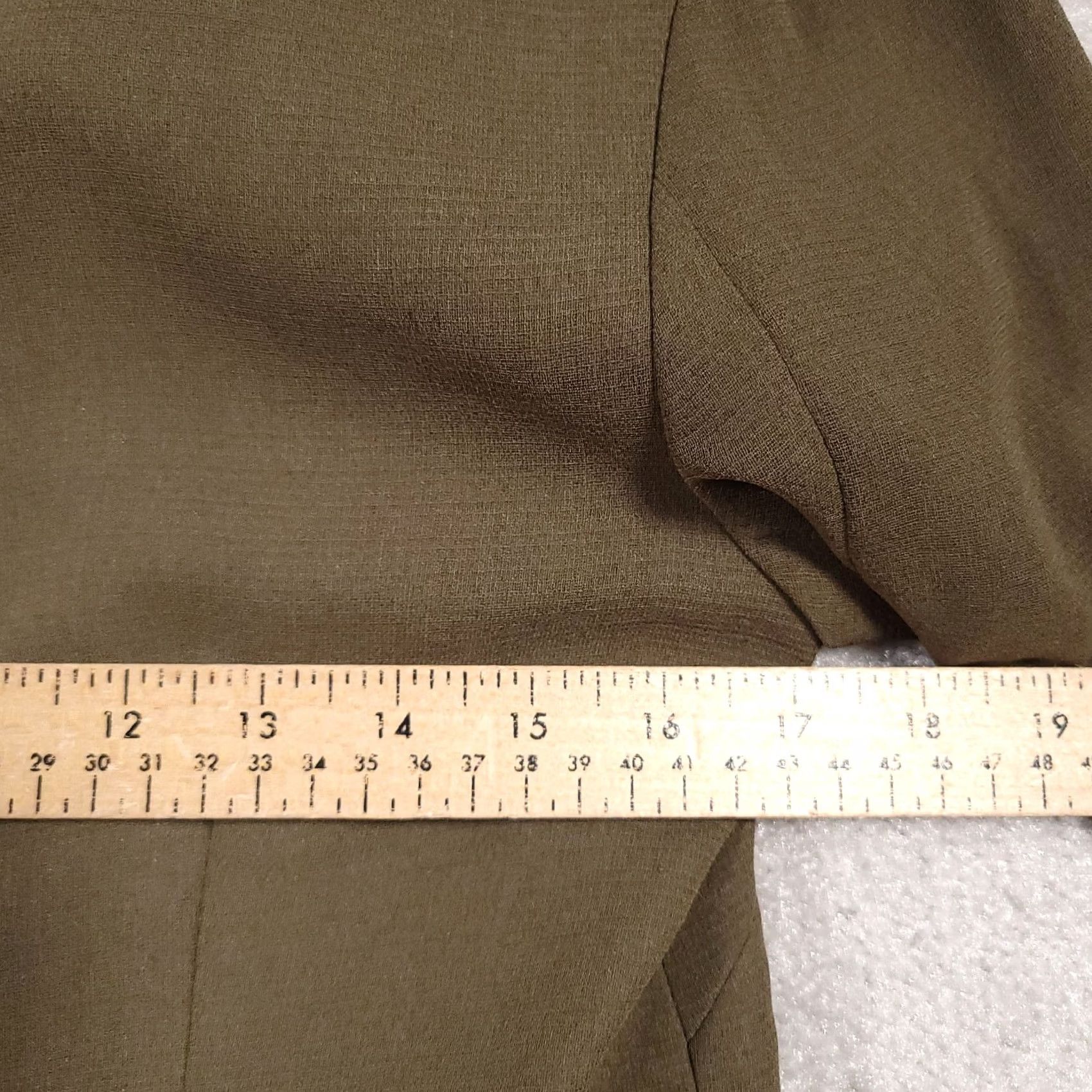 Vintage Casual Corner Shirt Womens L Brown Button Women Neck Business Blazer Lined Size L / US 10 / IT 46 - 6 Thumbnail
