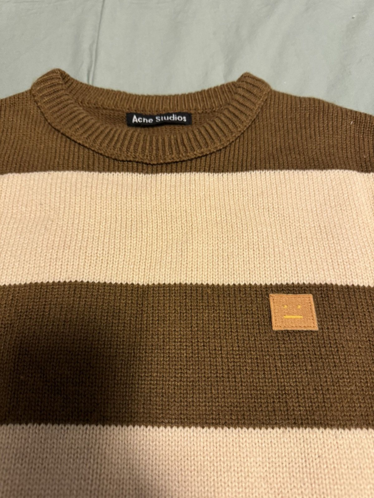 Acne Studios Acne Studios Size XS Oversized Stripped Crewneck Sweater Size XS / US 0-2 / IT 36-38 - 4 Thumbnail