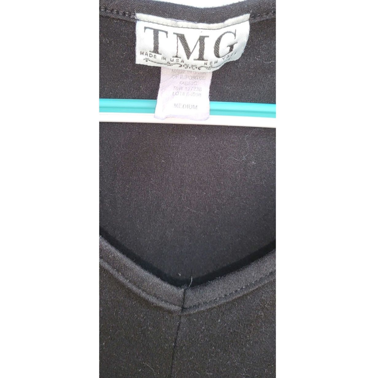Other TMG New York Black Tie Front Tee Blouse size medium Size M / US 6-8 / IT 42-44 - 3 Thumbnail