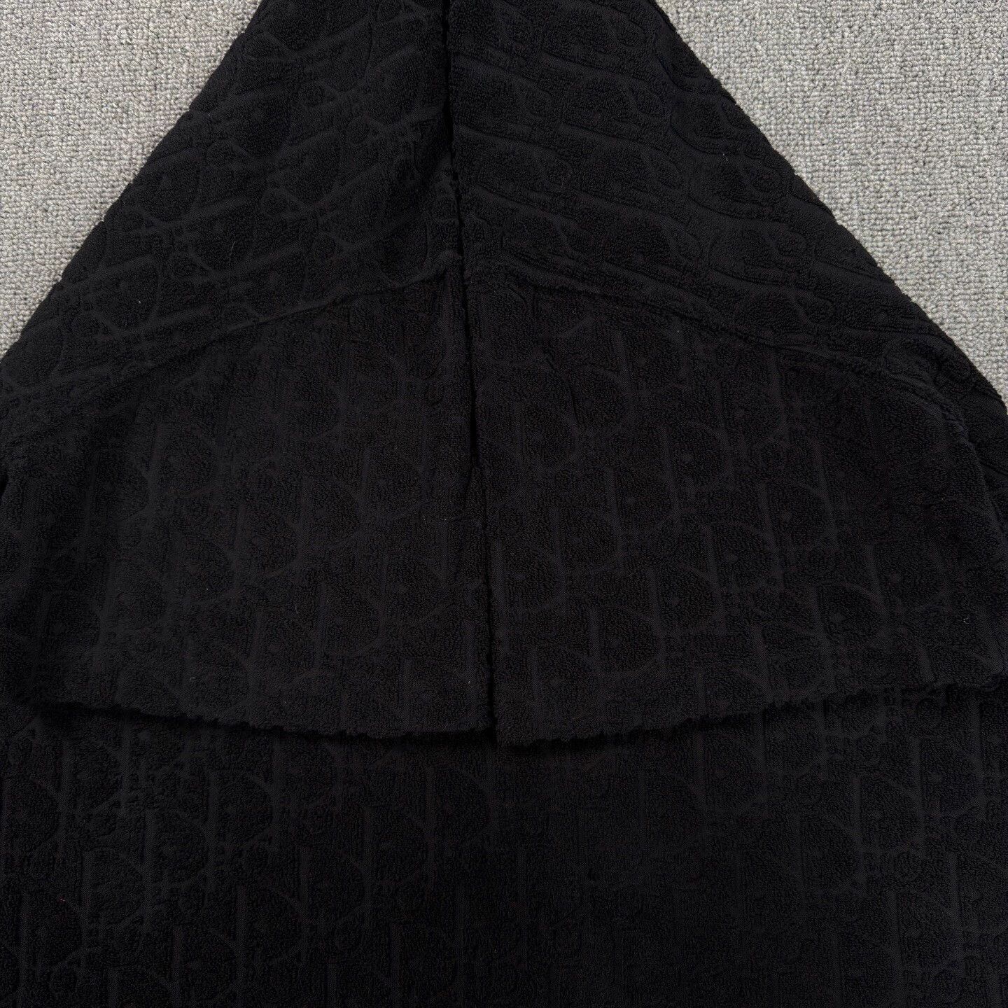 Christian Dior Monsieur Dior Black Terry Cloth All Over Print Tee XL Size US XL / EU 56 / 4 - 6 Thumbnail