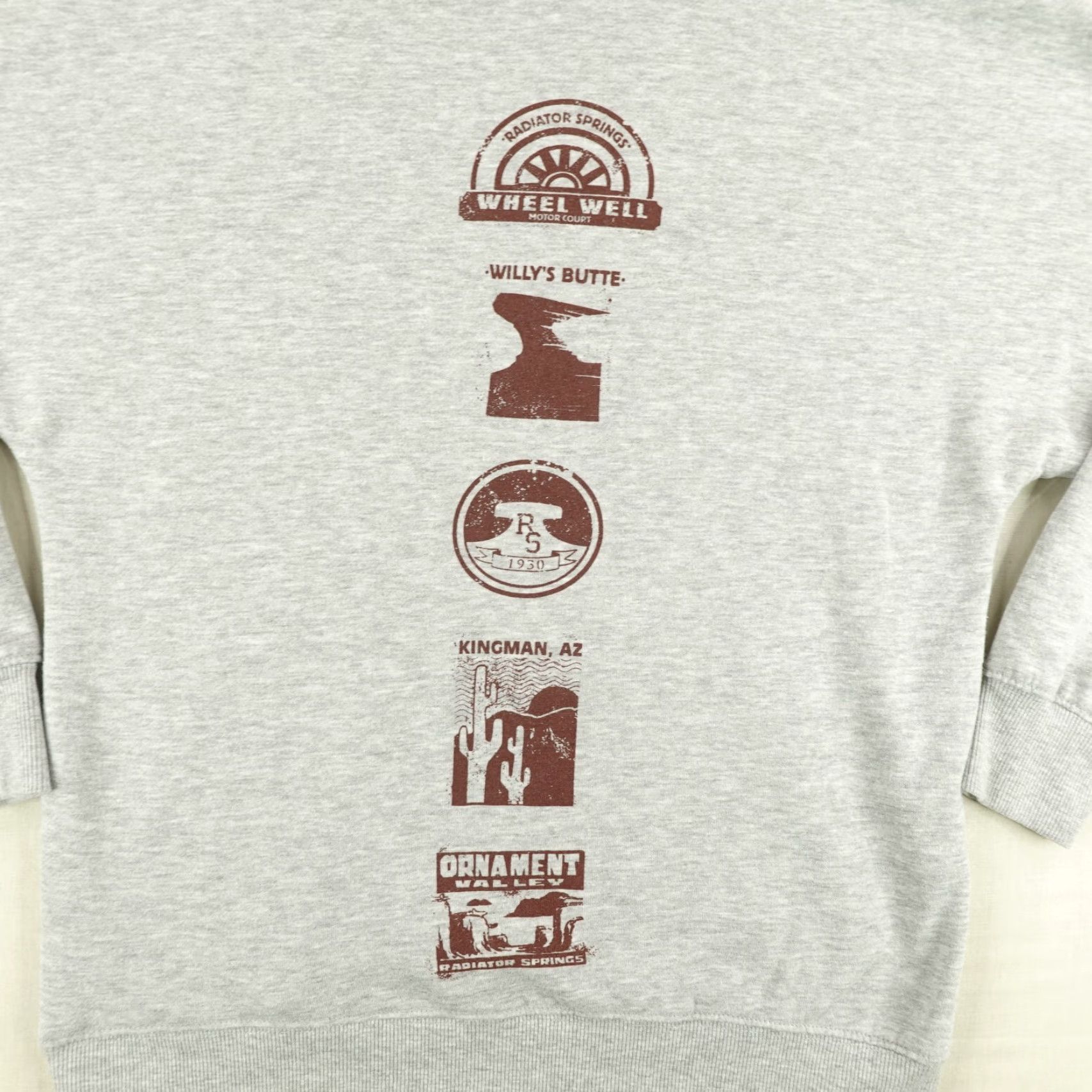 Disney VINTAGE Disney Hoodie Men XS Gray Cars Land Pullover Sweatshirt Pixar Disneyland Size US XS / EU 42 / 0 - 7 Thumbnail