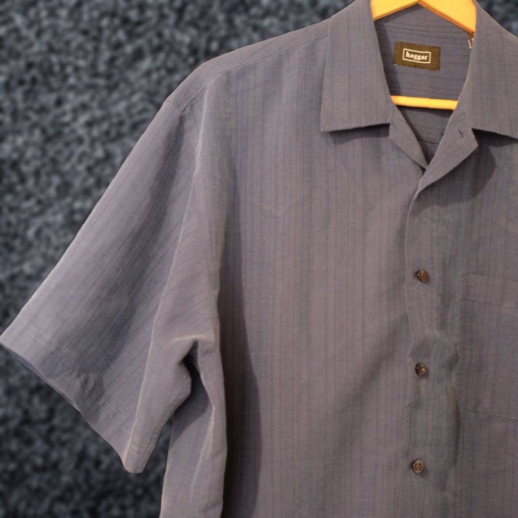Haggar Haggar Button Down Shirt Navy Short Sleeve Mens L #A17-20 Size US L / EU 52-54 / 3 - 1 Thumbnail