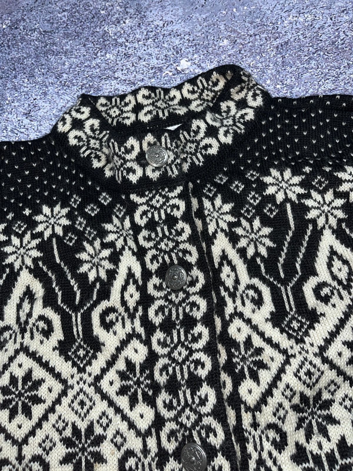 Dale Of Norway Vintage Dale Of Norway Cardigan Knitted Fair Isle Clasps Size US S / EU 44-46 / 1 - 2 Thumbnail
