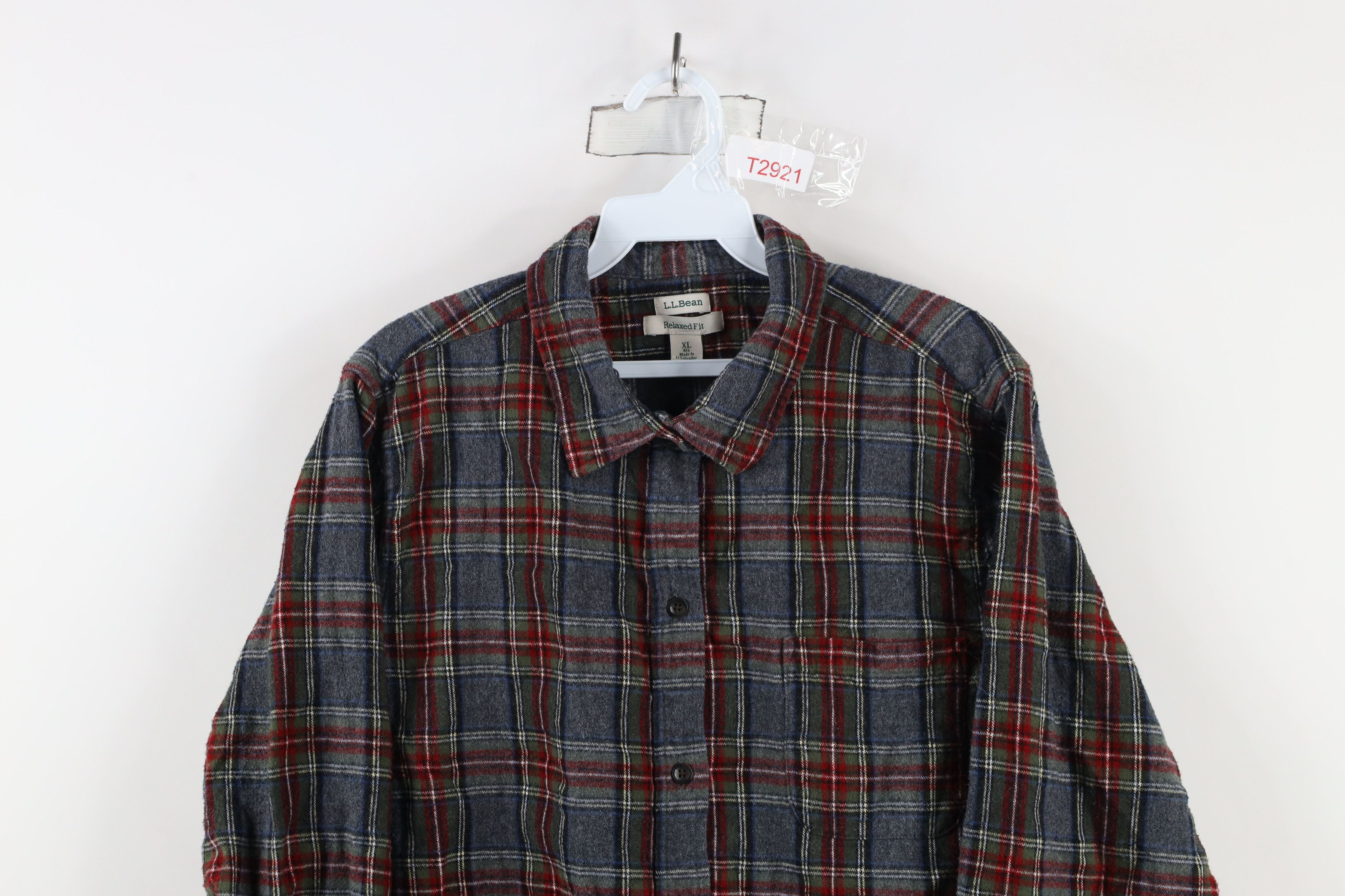 L.L. Bean Vintage LL Bean Fit Flannel Collared Button Shirt Plaid Size XL / US 12-14 / IT 48-50 - 2 Thumbnail