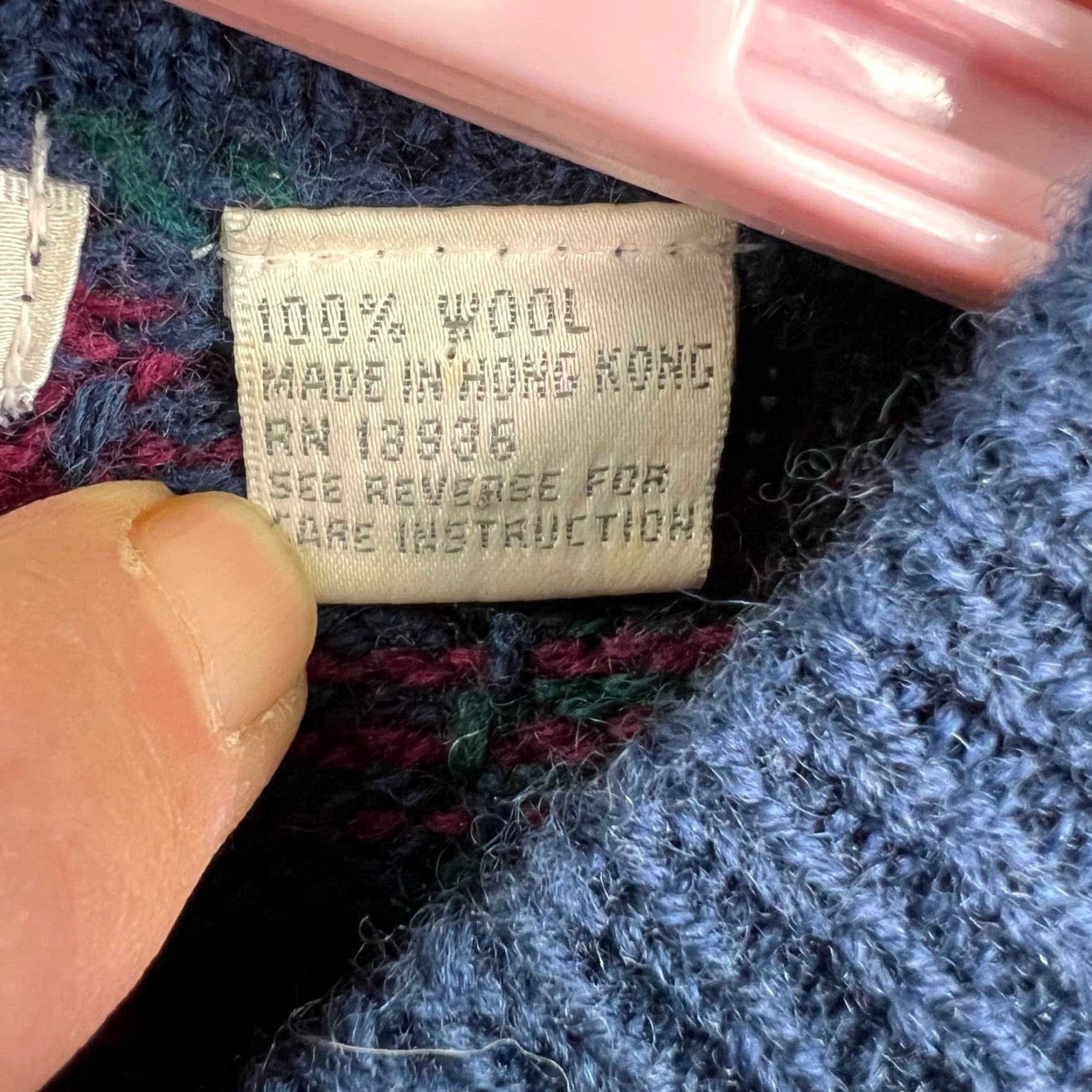 Jos. A. Bank Jos A Banks Cardigan Button Plaid Wool Sweater Womens Size S Blue Maroon Pockets Size S / US 4 / IT 40 - 6 Thumbnail