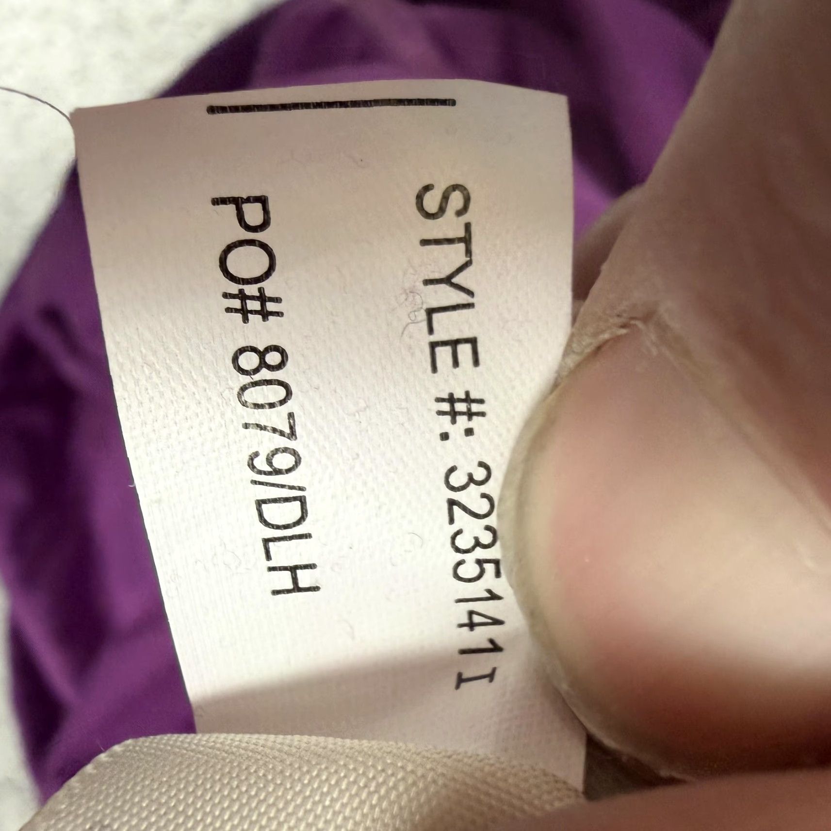 Vintage Y2K Bubble Skirt Belle Du Jour Juniors L Purple Fold-over Pockets Elastic Waist Pockets Knee Length Pleated Jersey Knit Size 36" / US 14 / IT 50 - 7 Thumbnail
