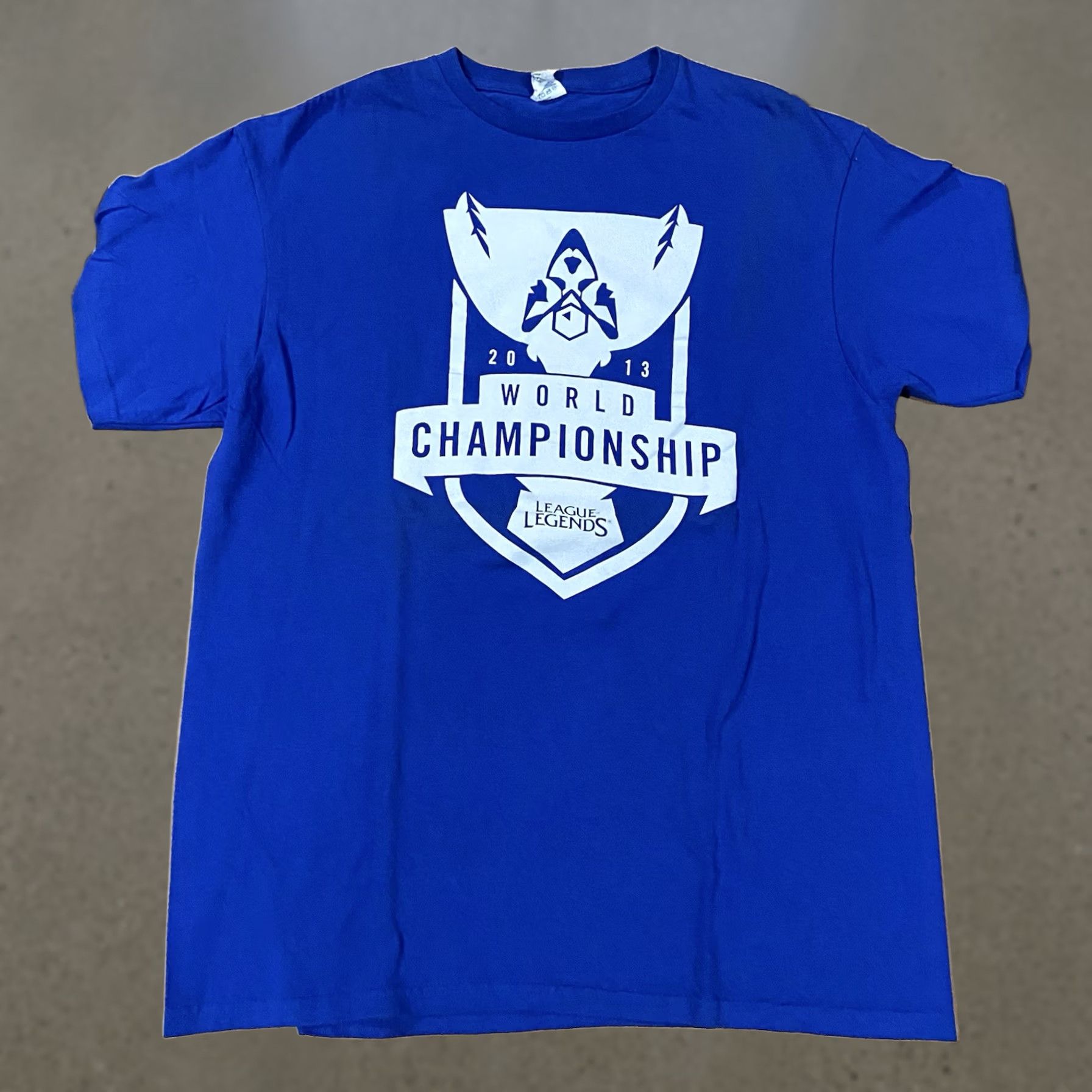 Delta League Of Legends 2013 World Championship T-Shirt Men’s Size L Blue Cotton Delta Vintage Size US L / EU 52-54 / 3 - 1 Thumbnail