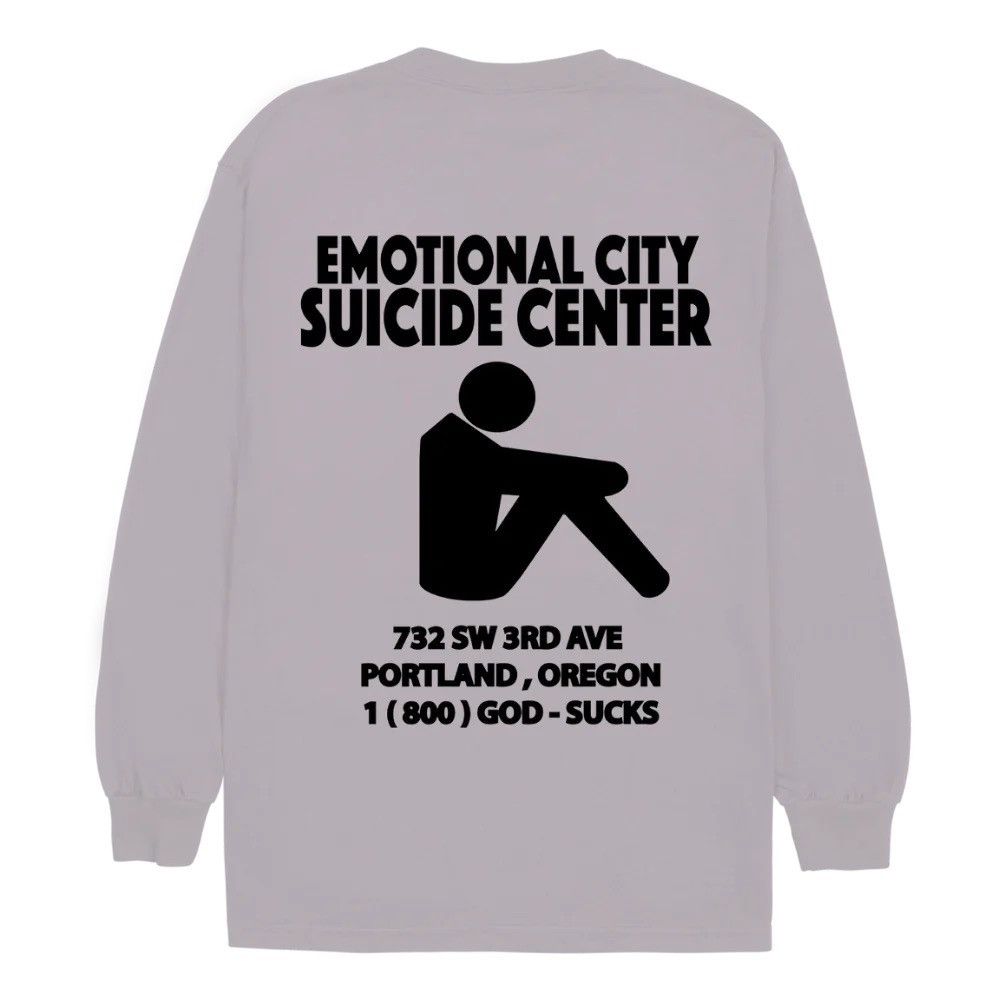 Lxrdknows LXRDKNOWS emotional city suicide hotline OG long sleeve tee Size US S / EU 44-46 / 1 - 17 Thumbnail