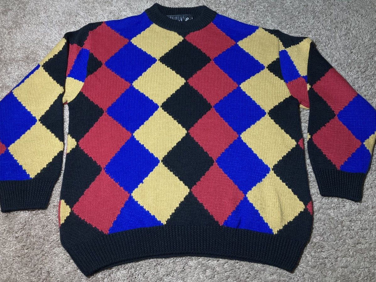 Martine Rose SS19 Martine Rose Harlequin Jumper 2019 Cards Joker Blue Size US M / EU 48-50 / 2 - 2 Thumbnail