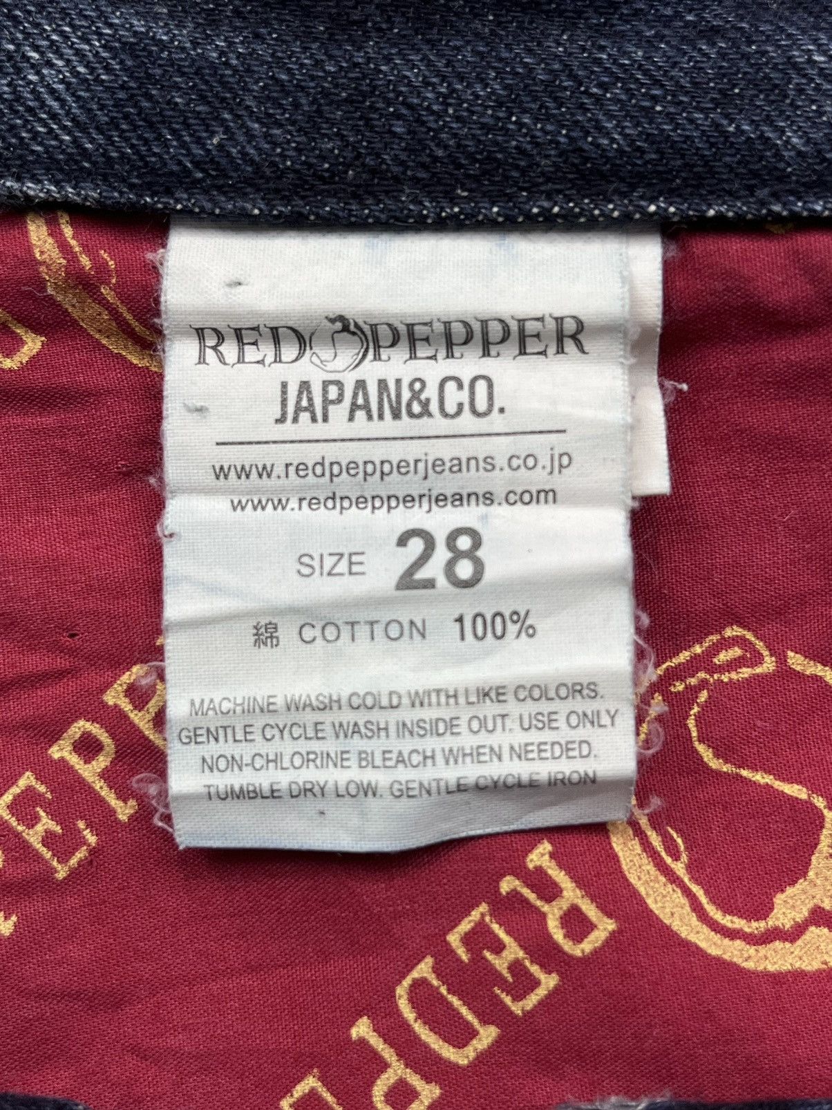 Vintage 🔥Vintage RED PEPPER Skulls Big Spell-out Punk Jeans Size US 30 / EU 46 - 16 Thumbnail
