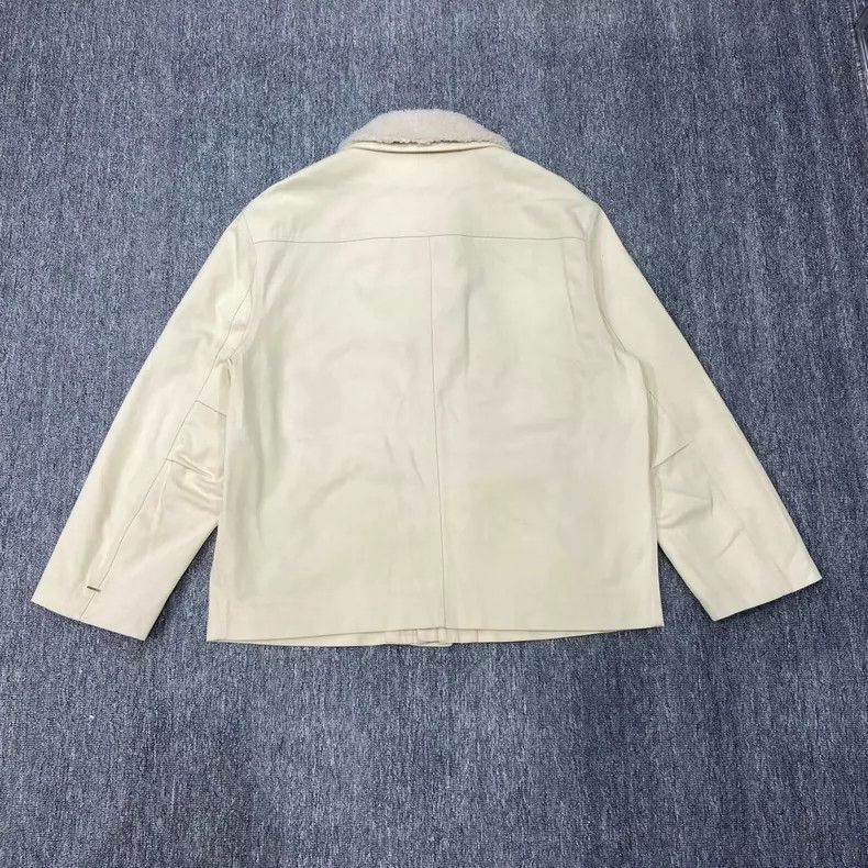 Louis Vuitton Beige Embossed Denim Jacket with Removable Collar-2506 Size US XXL / EU 58 / 5 - 2 Thumbnail