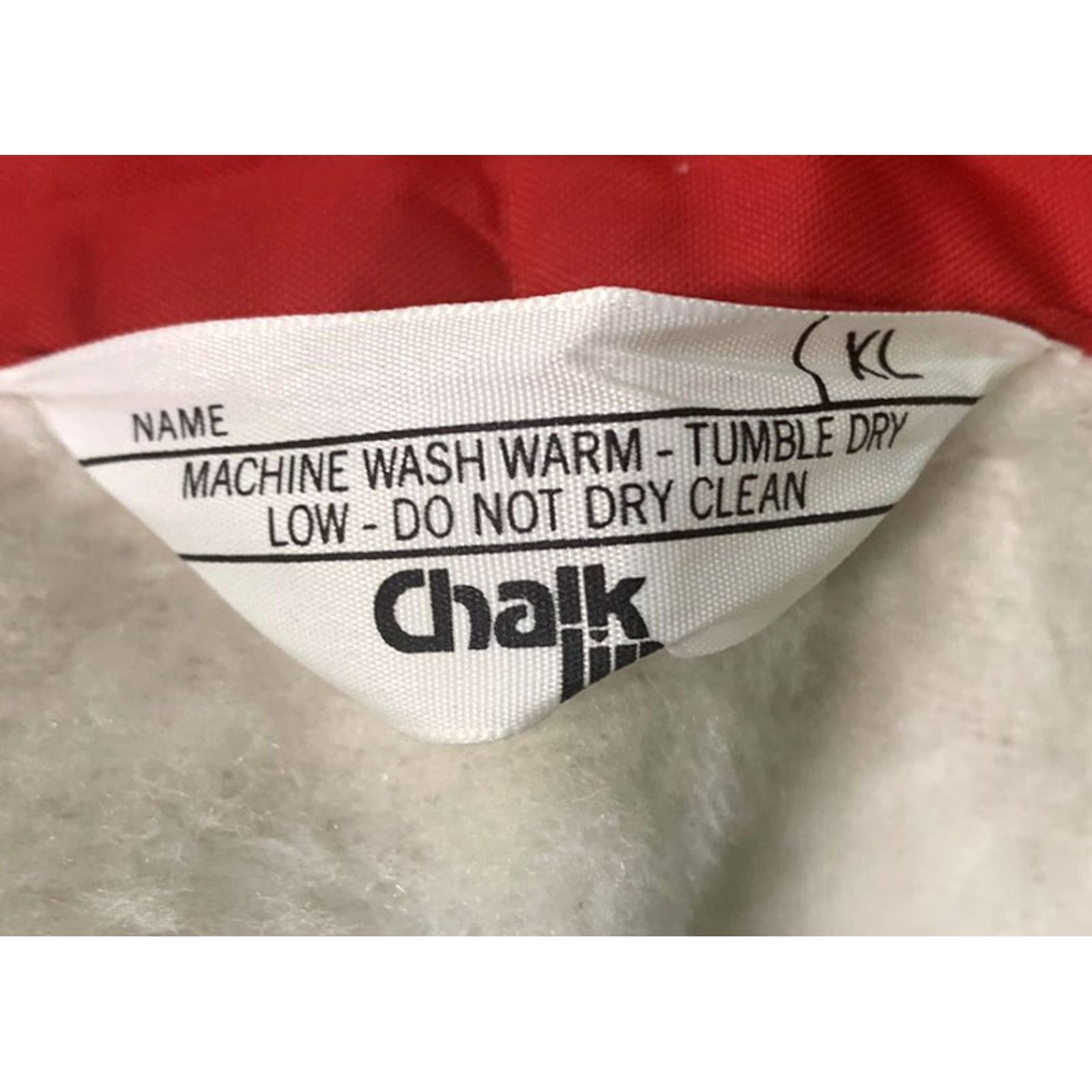 Chalk Line VINTAGE 80s Chalkline Racing Fleece Lined Jacket Men's XL Red Size US XL / EU 56 / 4 - 5 Thumbnail