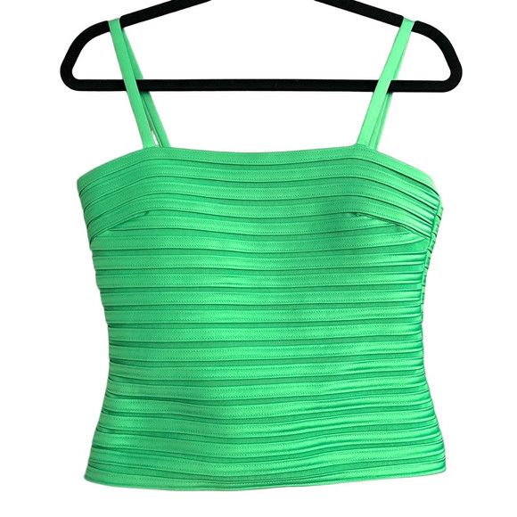 Joseph Ribkoff Vintage Joseph Ribkoff Green Ribbed Sleeveless Bustier Top Size M / US 6-8 / IT 42-44 - 10 Thumbnail