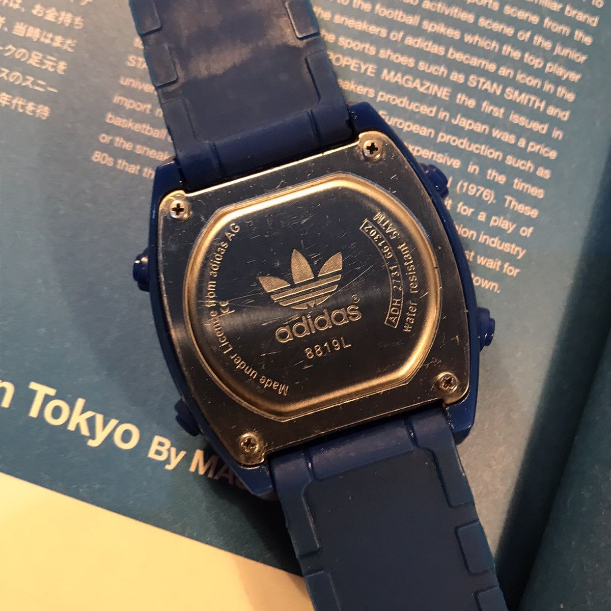 Adidas × Vintage Adidas Trefoil Watch Originals blue Og Watch water resist ag Size ONE SIZE - 18 Thumbnail