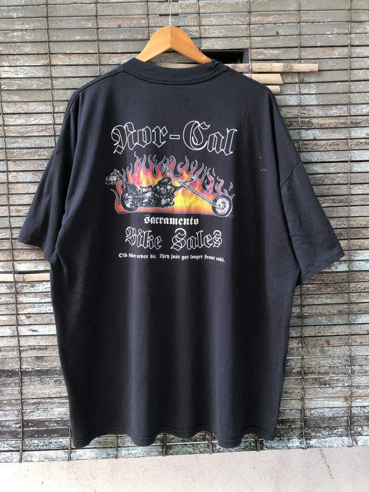 Harley Davidson 🔥Vintage🔥90s Sunfaded American Choopers Flames Tshirts Size US XXL / EU 58 / 5 - 1 Thumbnail