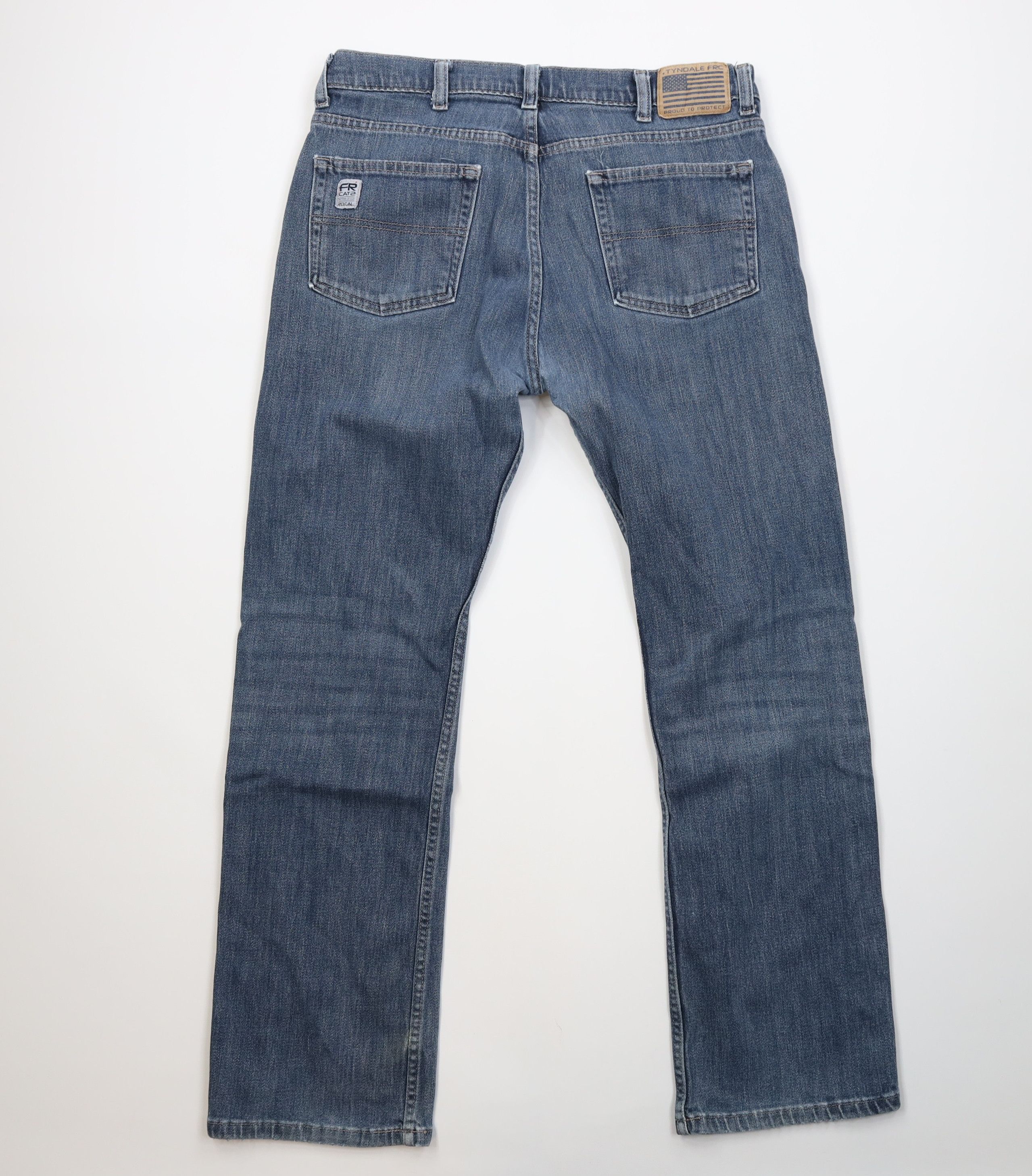 Vintage Tyndale FRMC Fire Flame Resistant Bootcut Denim Jeans USA Size US 32 / EU 48 - 12 Thumbnail
