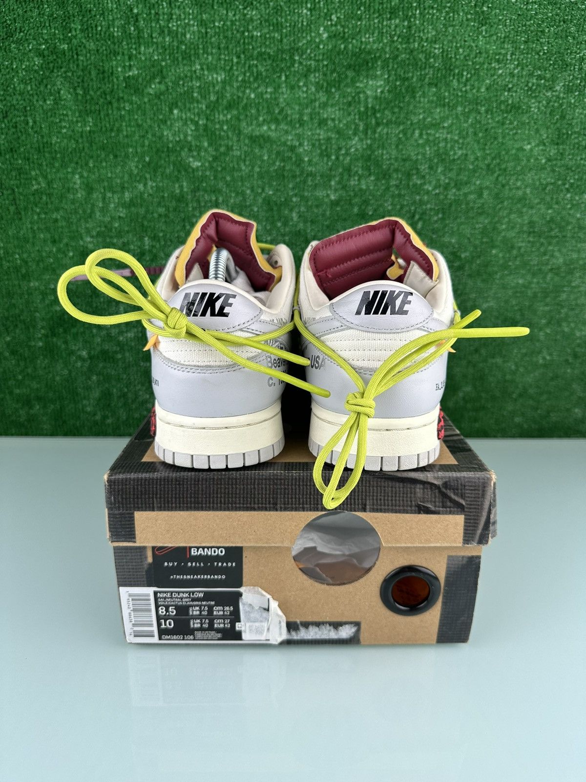 Nike × Off-White Nike Off-White x Dunk Low Lot 08 of 50 Size 8.5 Size US 8.5 / EU 41-42 - 7 Thumbnail