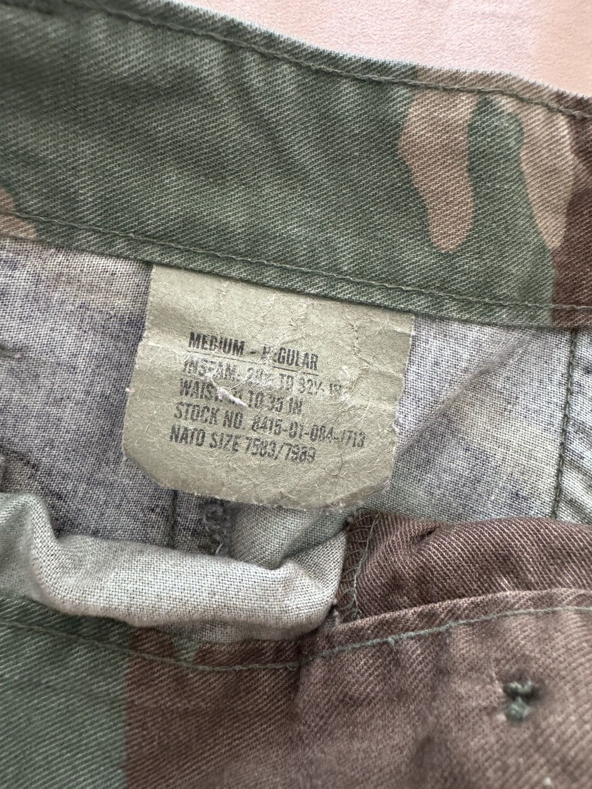 Vintage Camo Army Cargo Pocket Pants Sz M Size US 32 / EU 48 - 3 Thumbnail
