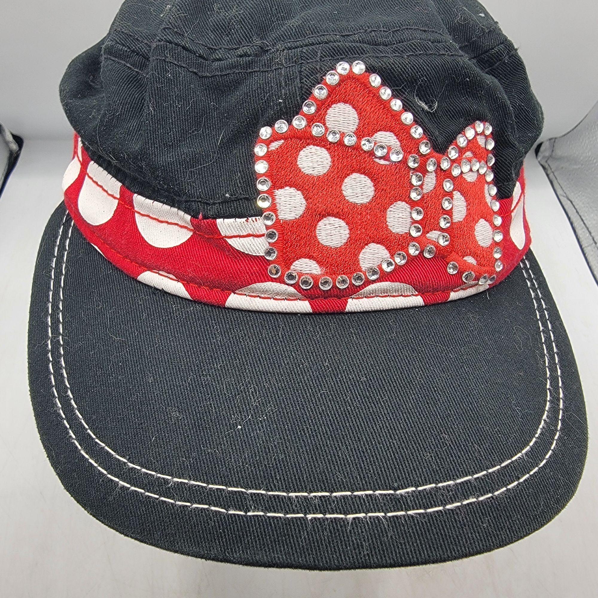 Disney Disney Parks Adults Black Red Polka Dot Rhinestone Minnie Mo Size ONE SIZE - 9 Thumbnail