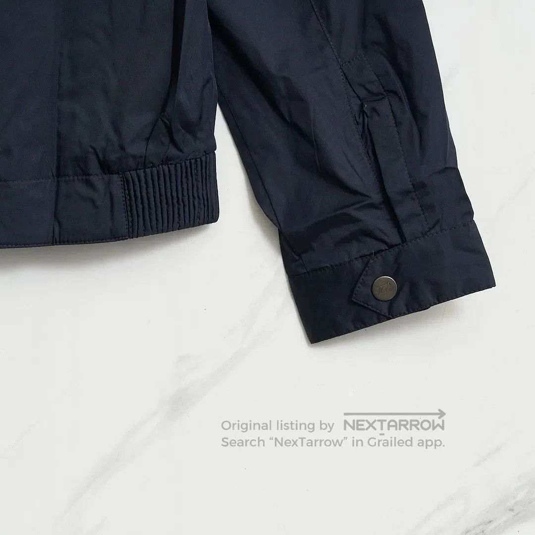 Ermenegildo Zegna ZEGNA Men's Navy Windproof Stand-Collar Jacket. Size US M / EU 48-50 / 2 - 6 Thumbnail