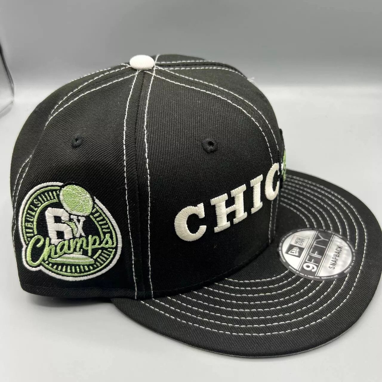 New Era Chicago Bulls Hat Men Black 9Fifty New Era Snap Back Cap New Size ONE SIZE - 1 Thumbnail