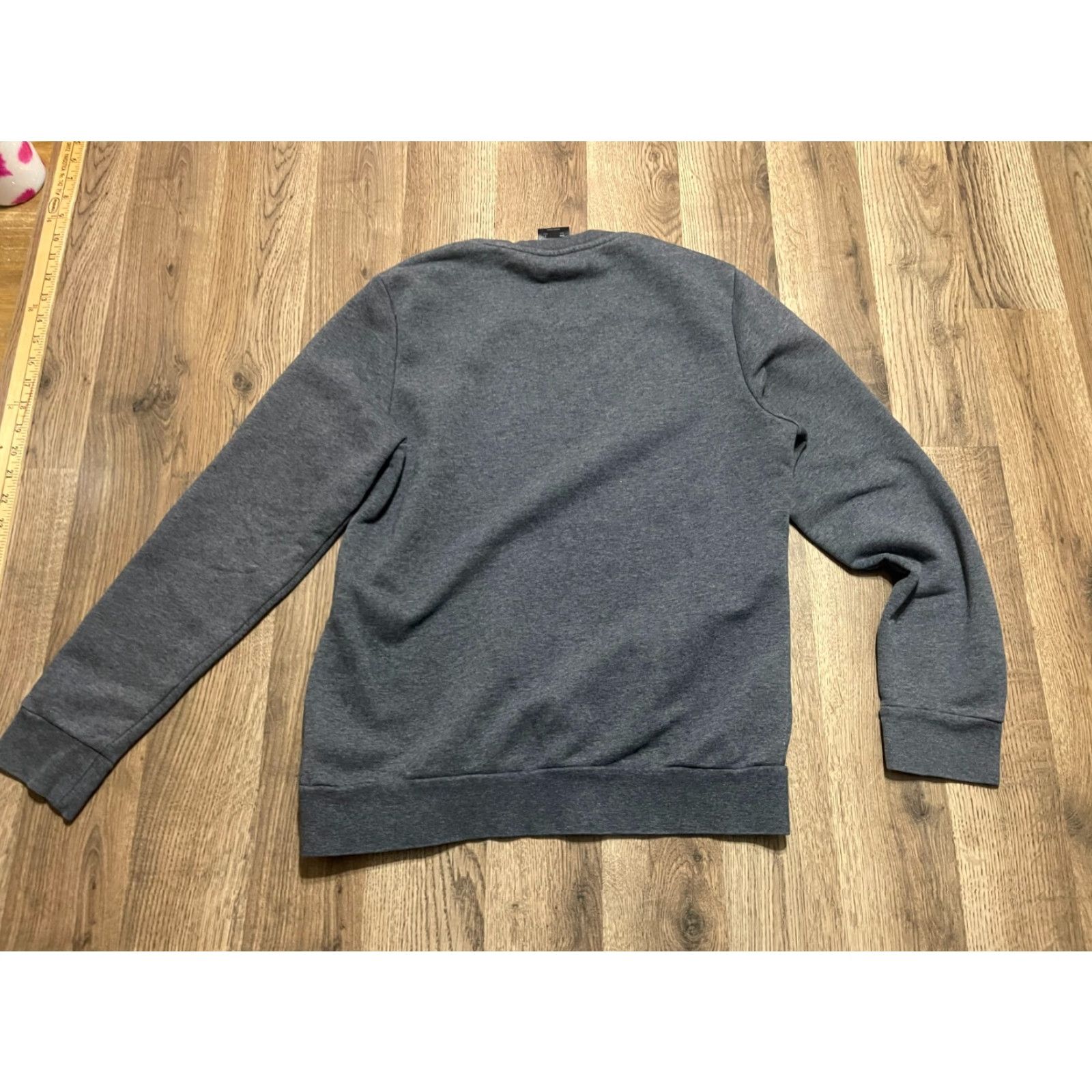 Adidas adidas Shirt Women's Size Medium Gray Pink Long Sleeve Crew Neck Logo Size M / US 6-8 / IT 42-44 - 2 Thumbnail