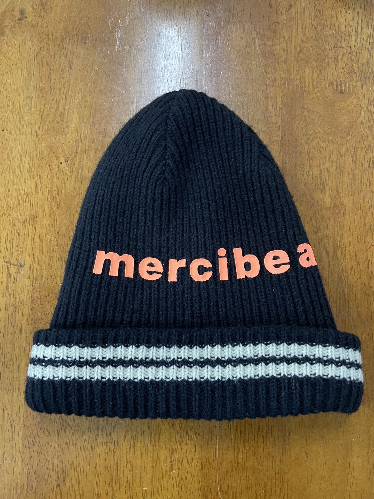 Issey Miyake MERCIBEAUCOUP Beanie Hat Issey Miyake Spellout Size ONE SIZE - 1 Thumbnail