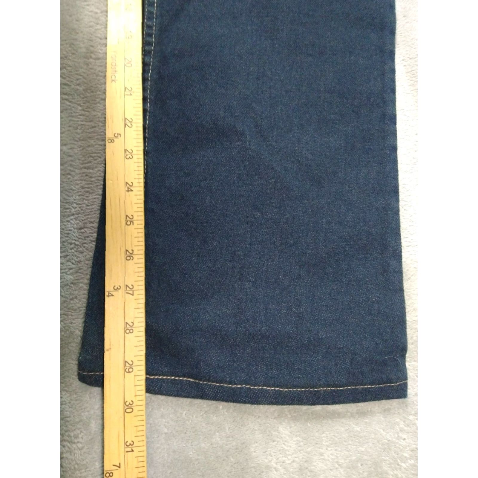 Denime Bukwark Jeans Womens 12 Blue Denim Flame Resistant Straight Leg Dark Wash Size 34" / US 12 / IT 48 - 5 Thumbnail