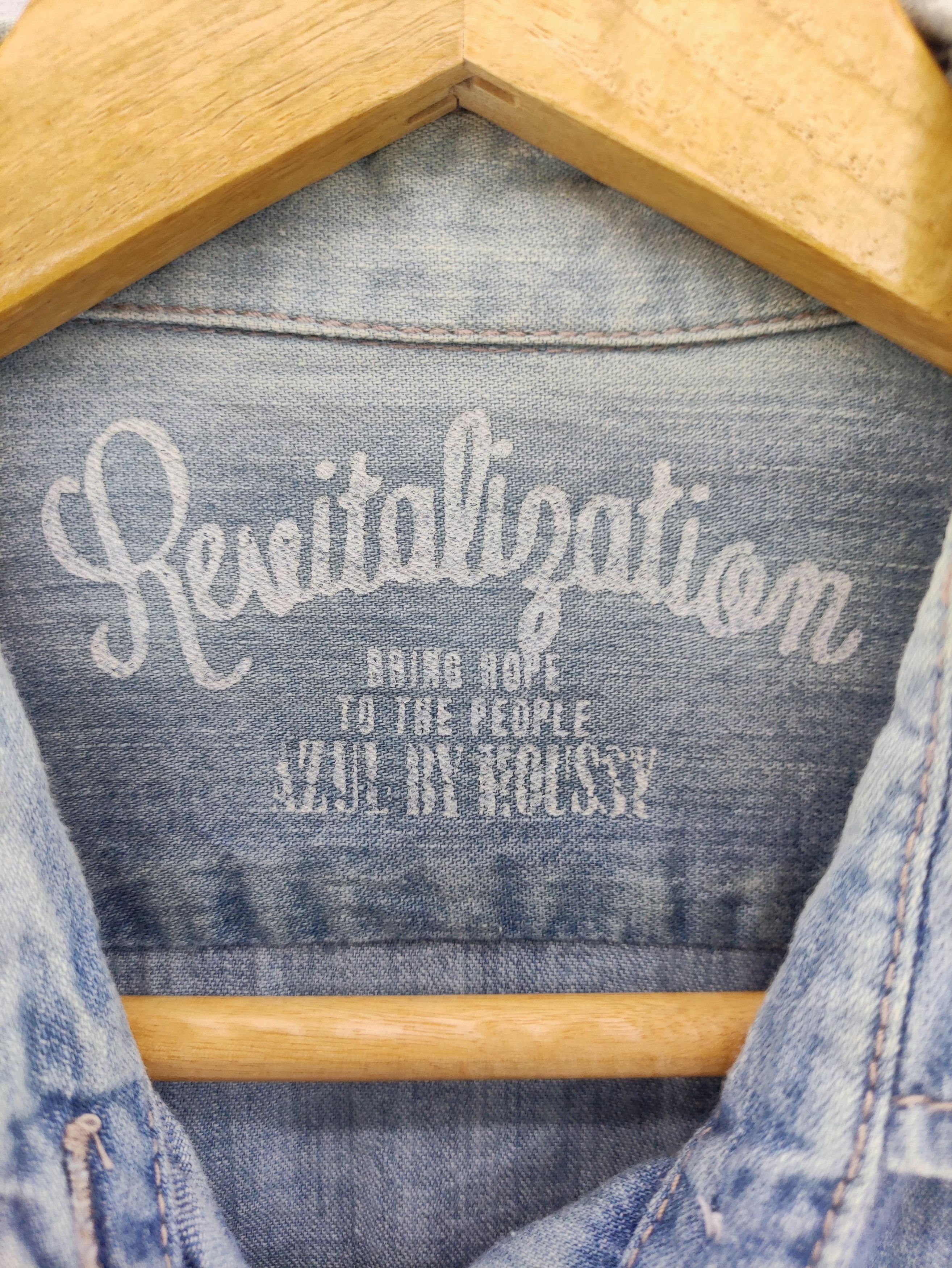 MOUSSY Vintage Azul By Moussy Long Denim Shirt Snap Button Size S / US 4 / IT 40 - 3 Thumbnail