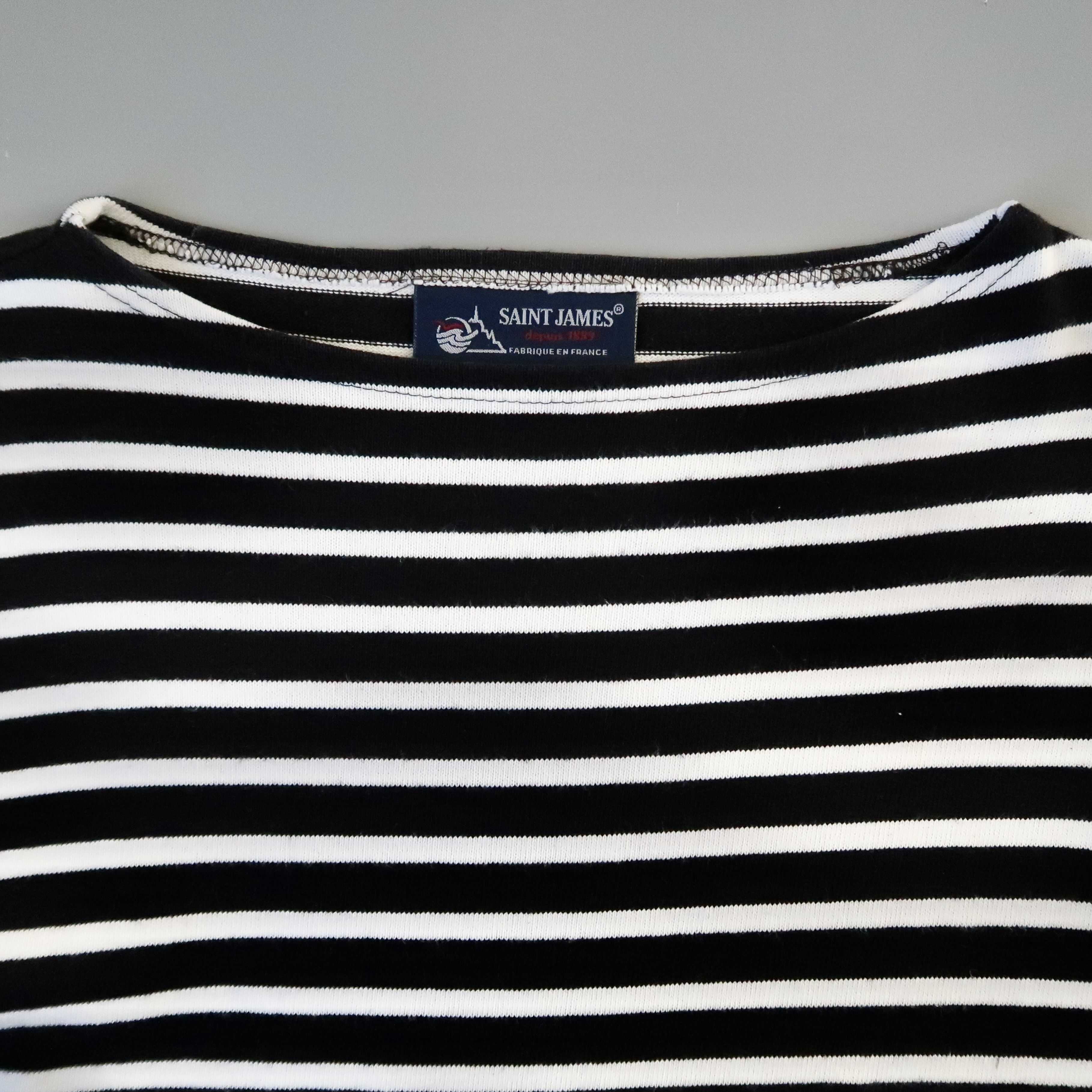 Saint James SAINT JAMES heavyweight cotton striped breton shirt, 3.5 Size US S / EU 44-46 / 1 - 6 Thumbnail