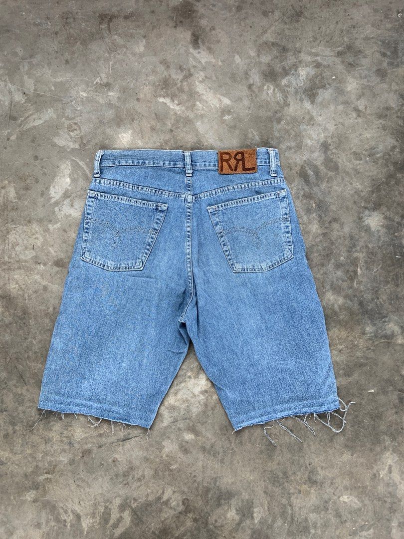 RRL Ralph Lauren Distressed RRL denim short Size US 31 - 2 Thumbnail