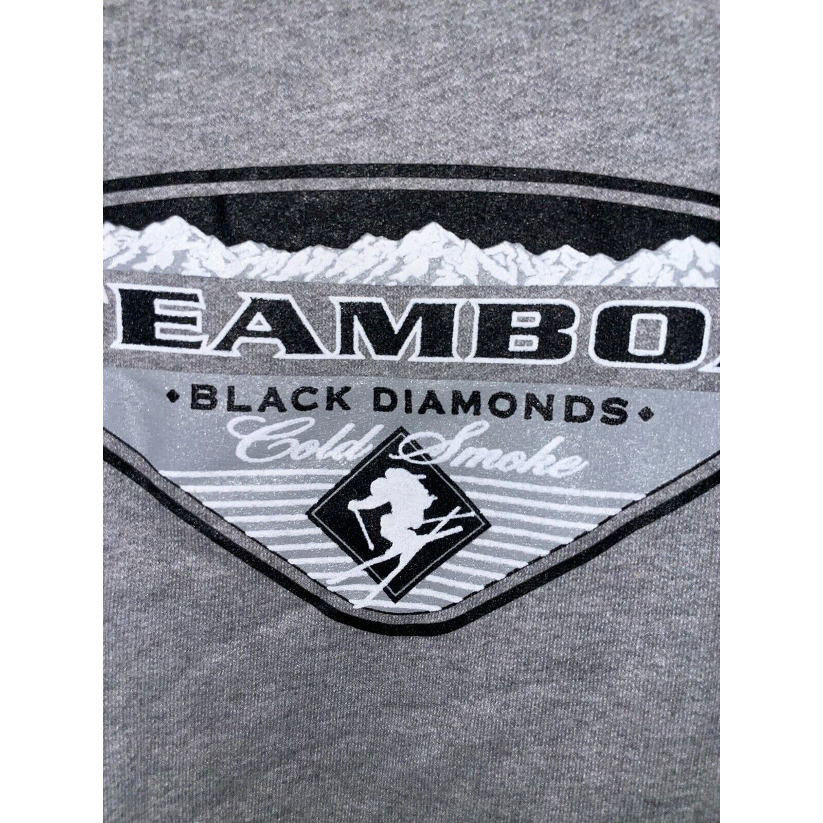 Jerzees Vintage Ski Hoodie Jerzees Steamboat Black Diamonds 90s VTG Size US XXL / EU 58 / 5 - 5 Thumbnail