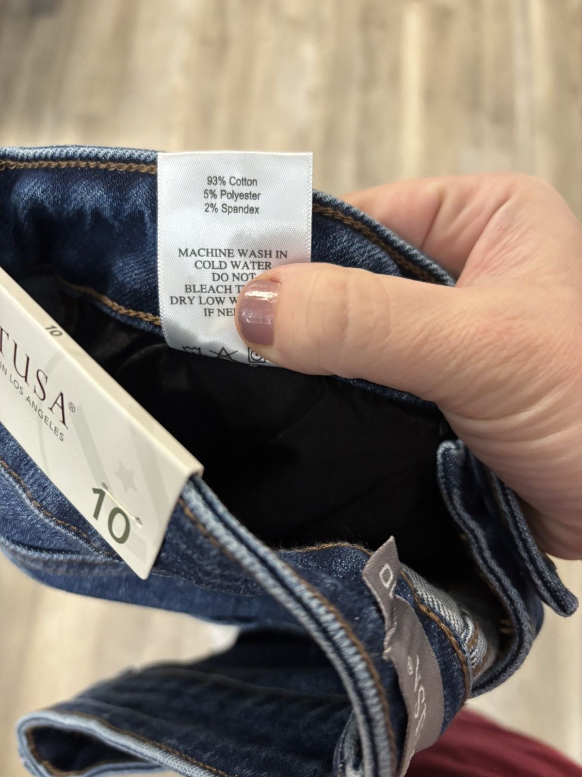 Other Just USA NWT High Rise Retro Straight Leg Jeans Full Length Size 29" - 3 Thumbnail