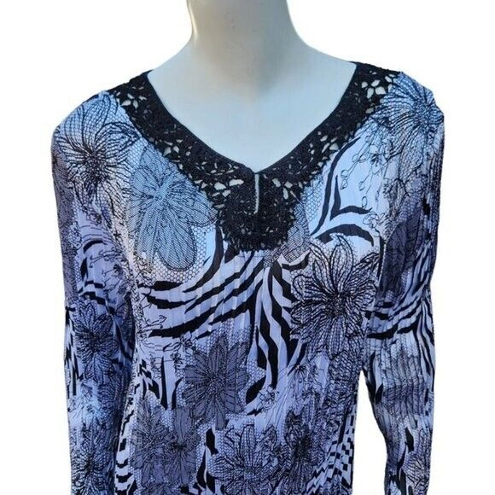 Other Multiples Womens Blouse Size XL Stretchable Size XL / US 12-14 / IT 48-50 - 3 Thumbnail