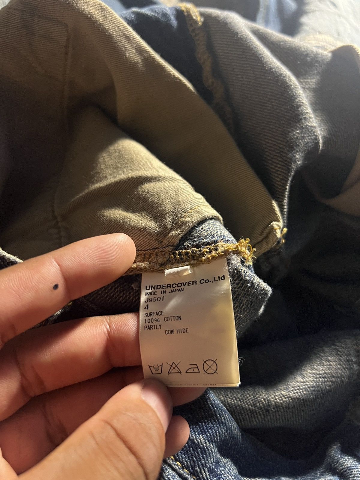 Undercover Undercover AW12 Psychocolor Boro Crash Denim Size US 32 / EU 48 - 9 Thumbnail