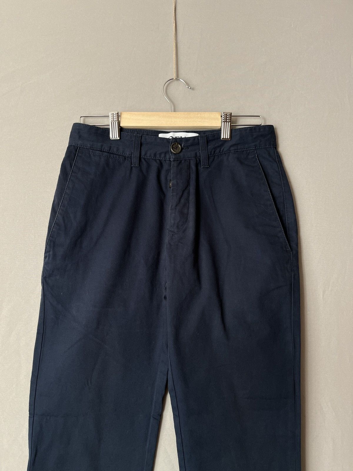 Loewe LOEWE Navy Blue Simple Minimalistic Chino Pants Size US 29 - 4 Thumbnail