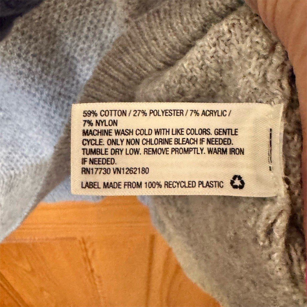 Other Stars Above Sweater Womens Size M Heather Gray Henley Knit Size M / US 6-8 / IT 42-44 - 5 Thumbnail