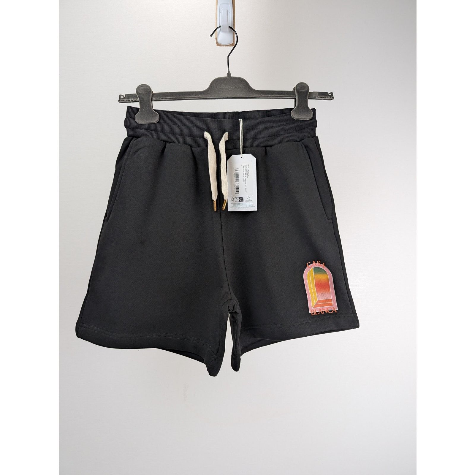 Casablanca o1rshd1 Gradient Arch Logo Sweatshort in Black Size US 34 / EU 50 - 2 Thumbnail