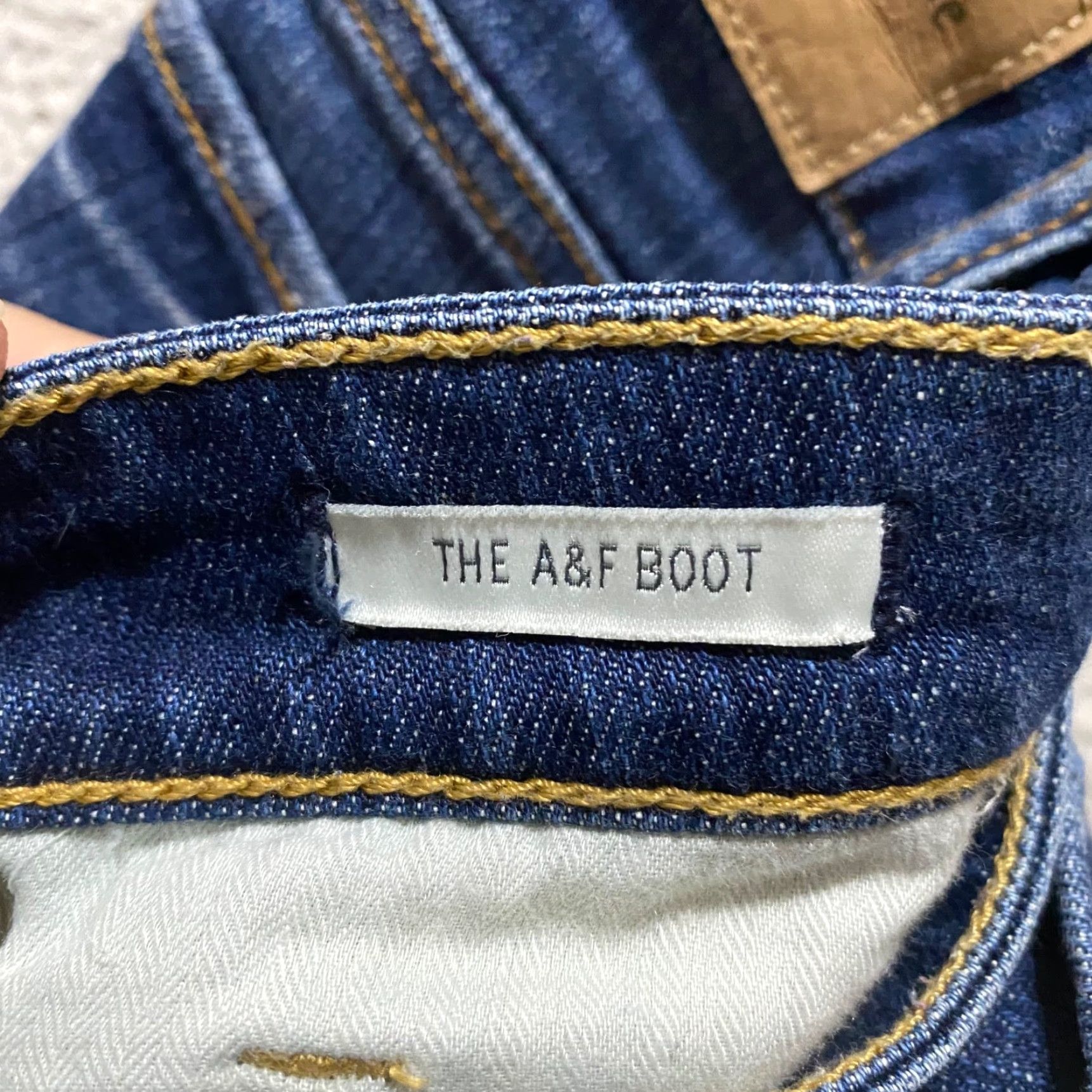 Abercrombie & Fitch Abercrombie & Fitch Womens Jeans Blue Denim 29 in 4 Bootcut Distressed Stretch Regular Size 29" - 4 Thumbnail