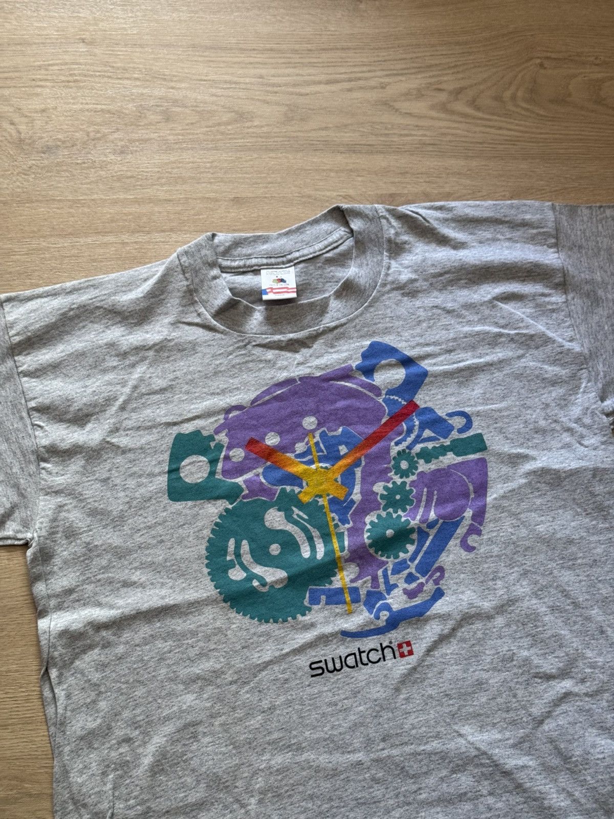 Swatch Vintage 90’s Swatch Watch Swiss Quartz Rare T-Shirt Size US L / EU 52-54 / 3 - 2 Thumbnail