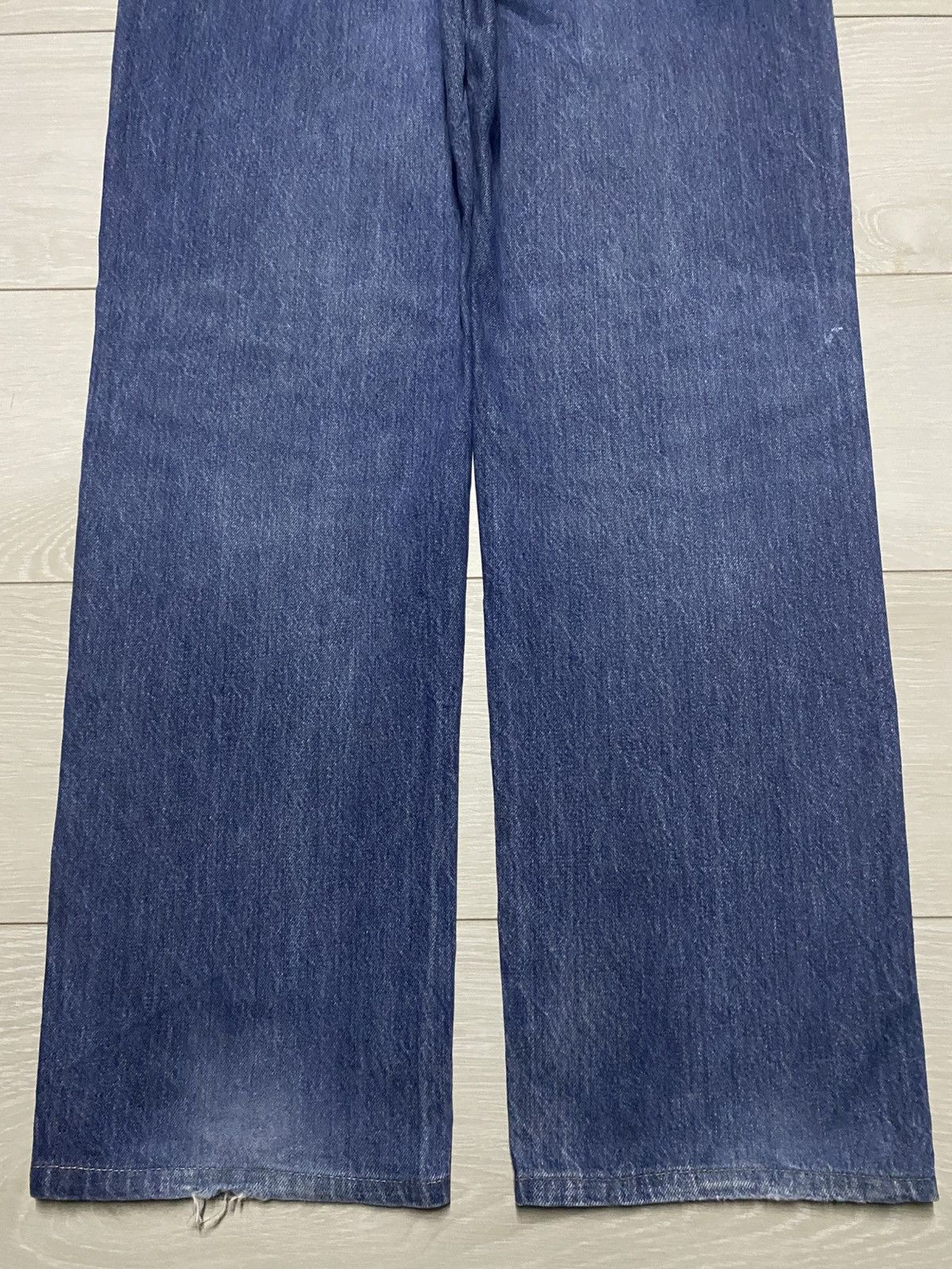 Uniqlo Vintage Japanese Brand Uniqlo Blue Wash Distressed Jeans Size US 35 - 6 Thumbnail