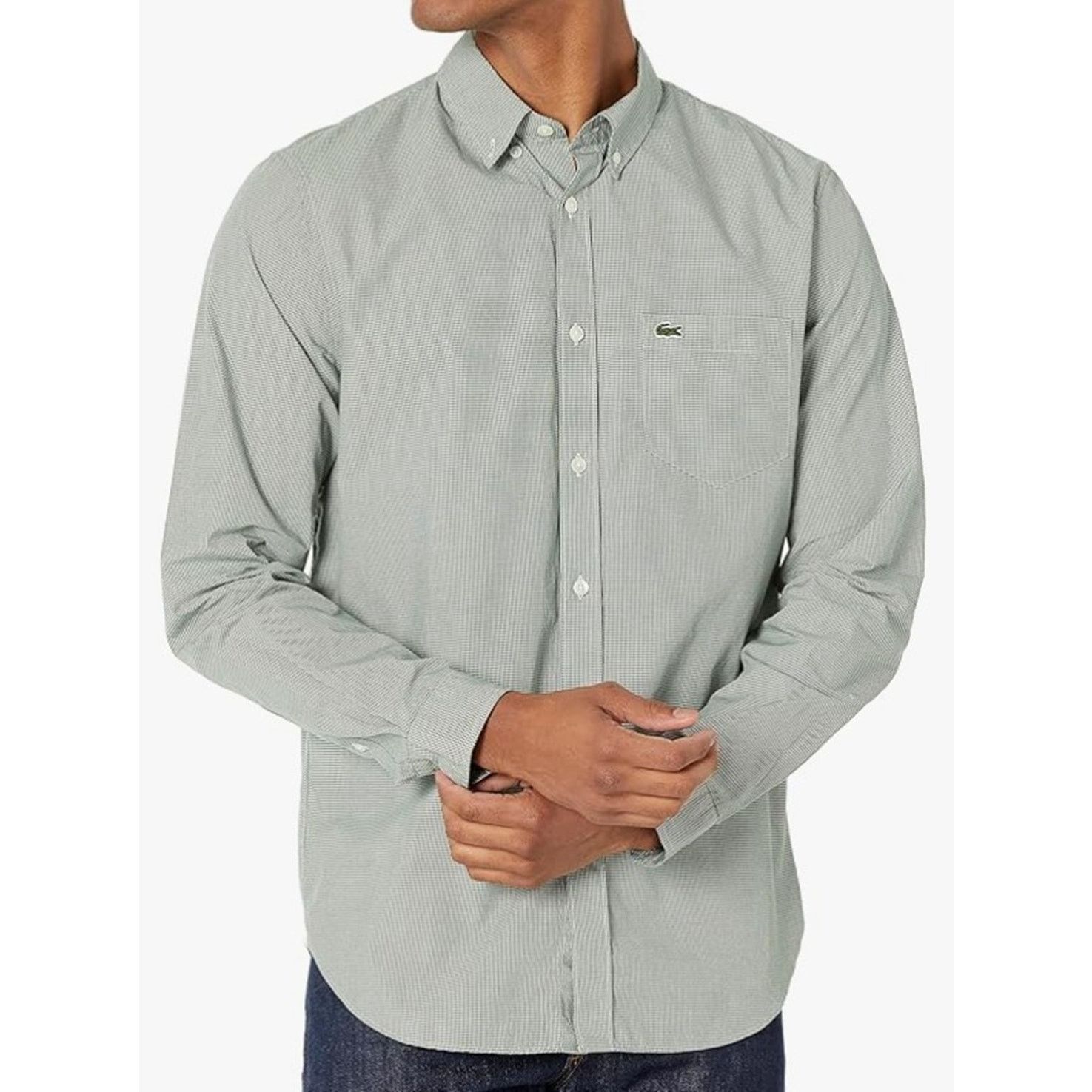 Lacoste Lacoste Men's Long Sleeve Checked Gingham Button Shirt S Size US S / EU 44-46 / 1 - 1 Thumbnail