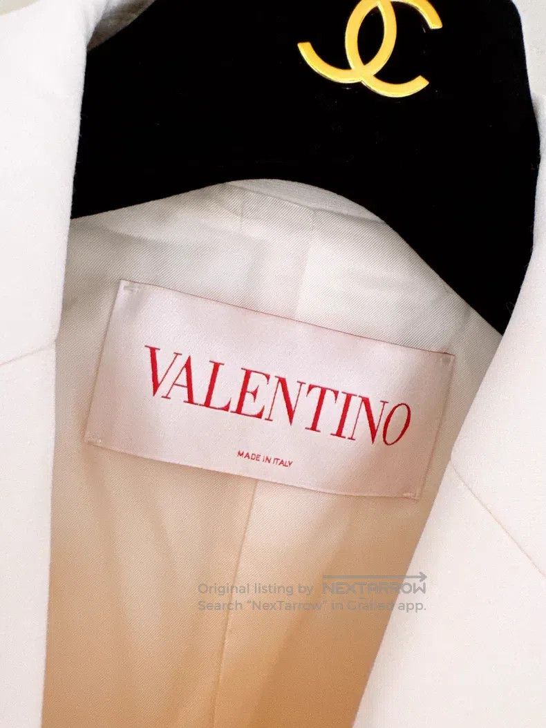 Valentino Valentino White bow blazer Size S / US 4 / IT 40 - 7 Thumbnail