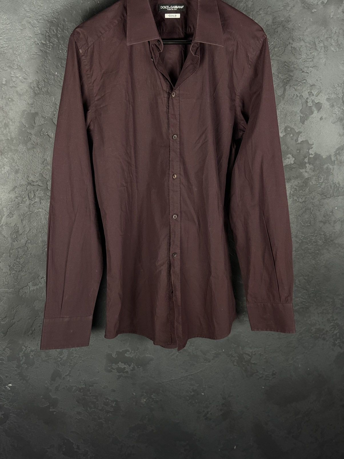 Dolce & Gabbana Dolce & Gabbana Gold Shirt Men's Size 41/16 Size US M / EU 48-50 / 2 - 3 Thumbnail