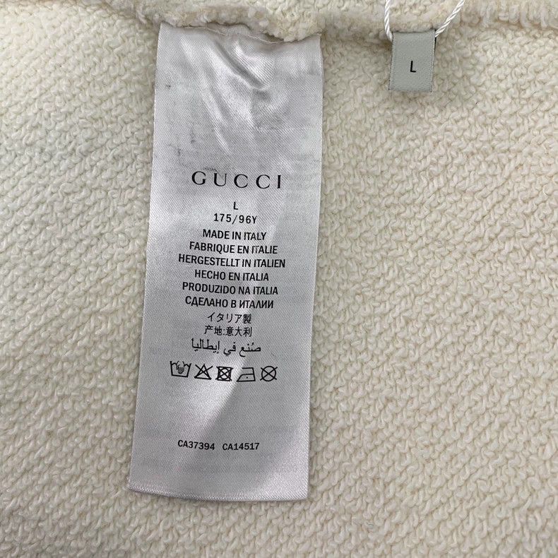 Gucci Gucci Beige logo pattern printed cotton round-neck long-sle Size US L / EU 52-54 / 3 - 6 Thumbnail