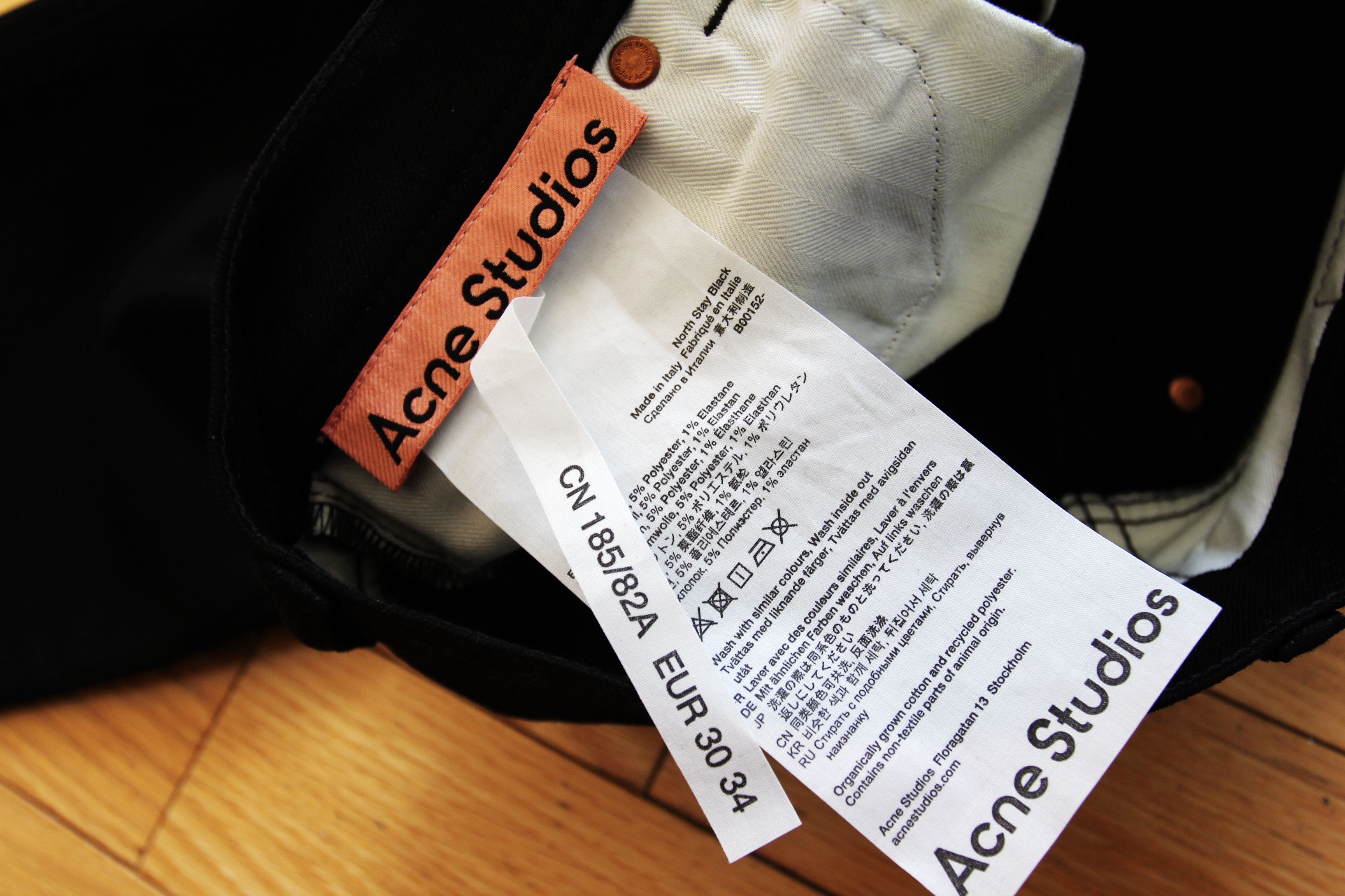 Acne Studios BNWT AW24 ACNE STUDIOS NORTH STAY BLACK JEANS 30 Size US 30 / EU 46 - 6 Thumbnail