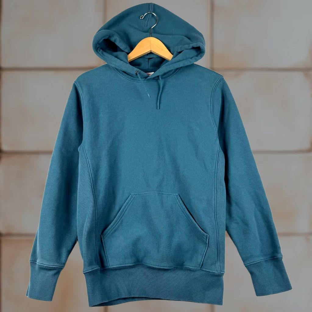 J.Crew VINTAGE J.CREW Hoodie Mens XS Teal Thick Heavyweight Pullover Jacket Fleece Cotton Long Sleeve Size US XS / EU 42 / 0 - 1 Thumbnail