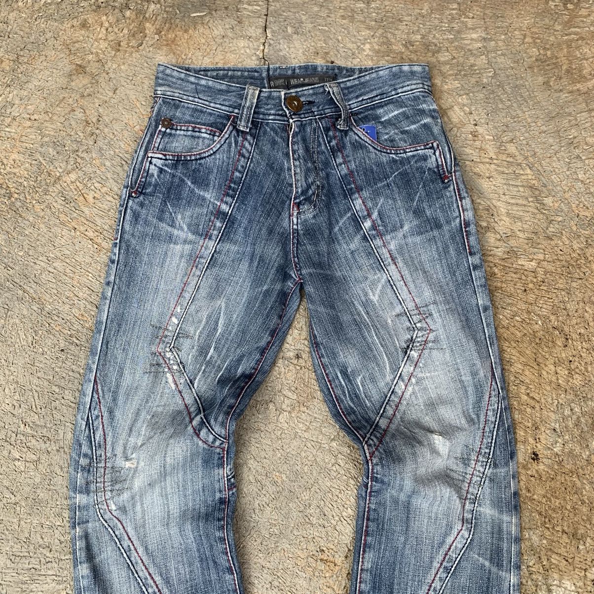 If Six Was Nine × Le Grande Bleu (L.G.B.) 2000s RD8K Skull Punk Distressed Denim Pant 🙌🏼 Size US 30 / EU 46 - 4 Thumbnail