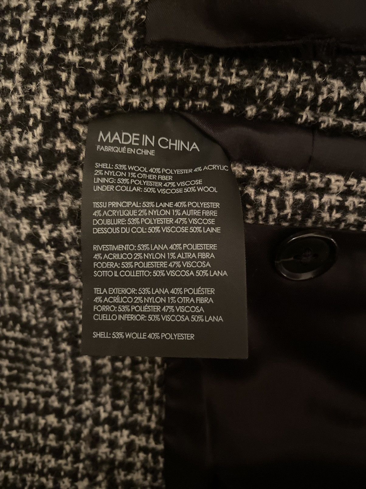 Club Monaco Textured Glen Plaid Topcoat, Size 36 Size US S / EU 44-46 / 1 - 15 Thumbnail